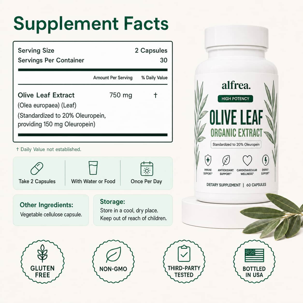 Alfrea Olive Leaf Extract