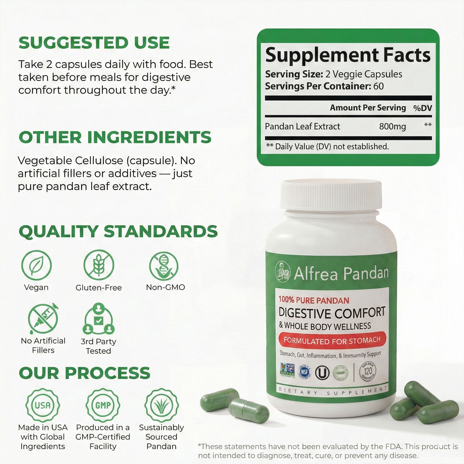 Alfrea™ Pure Pandan Leaf Extract